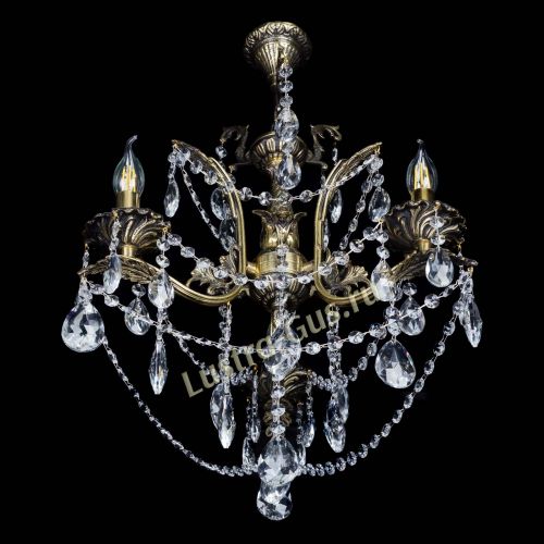 Бронзовая люстра Гелла №3 журавлик в Саратове Гусь Хрустальный