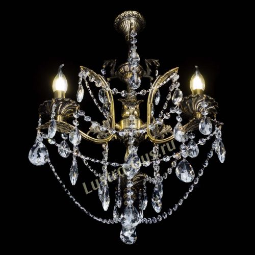 Бронзовая люстра Гелла №3 журавлик в Саратове Гусь Хрустальный