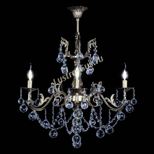 Люстра бронзовая Кассандра №3 шар в Саратове Гусь Хрустальный