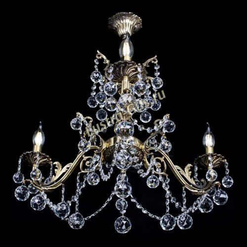 Люстра бронзовая Кассандра №3 шар в Саратове Гусь Хрустальный