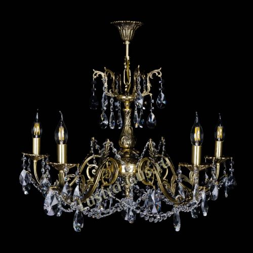 Бронзовая люстра Кассандра №5 лучик в Саратове Гусь Хрустальный