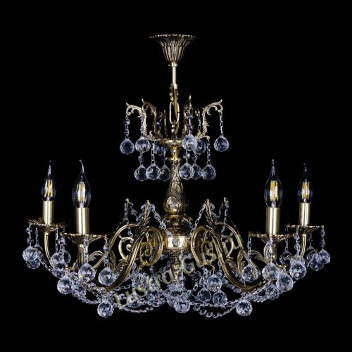 Бронзовая люстра Кассандра №5 шар в Саратове Гусь Хрустальный