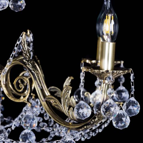 Бронзовая люстра Кассандра №5 шар в Саратове Гусь Хрустальный