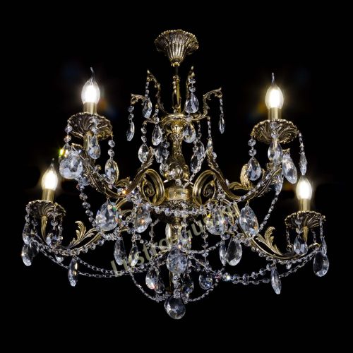 Бронзовая люстра Кассандра №5 журавлик в Саратове Гусь Хрустальный