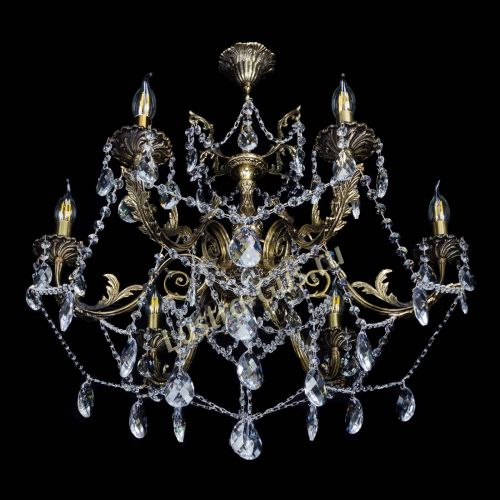 Бронзовая люстра Кассандра №6/2 баден в Саратове Гусь Хрустальный