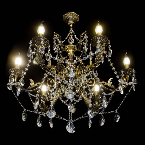 Бронзовая люстра Кассандра №6/2 баден в Саратове Гусь Хрустальный