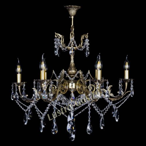  Бронзовая люстра Кассандра №6/2 лучик в Саратове Гусь Хрустальный