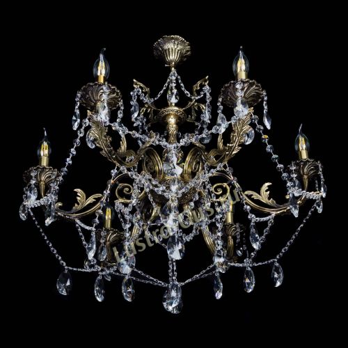  Бронзовая люстра Кассандра №6/2 лучик в Саратове Гусь Хрустальный