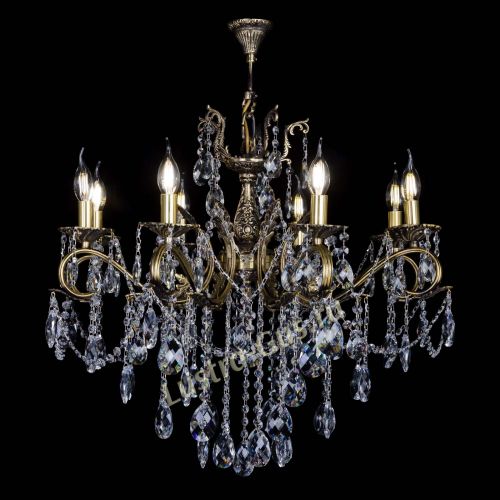 Бронзовая люстра Мелания №8/2 баден в Саратове Гусь Хрустальный