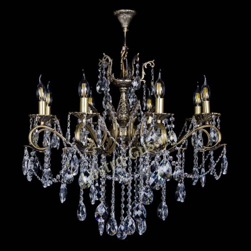 Бронзовая люстра Мелания №8/2 баден в Саратове Гусь Хрустальный