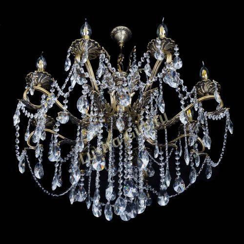 Бронзовая люстра Мелания №8/2 лучик в Саратове Гусь Хрустальный