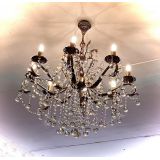 Бронзовая люстра Мелания №8/2 шар в Саратове