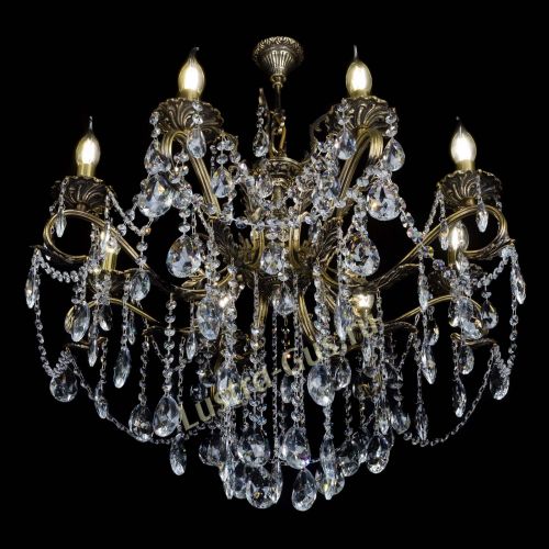 Бронзовая люстра Мелания №8/2 журавлик в Саратове Гусь Хрустальный