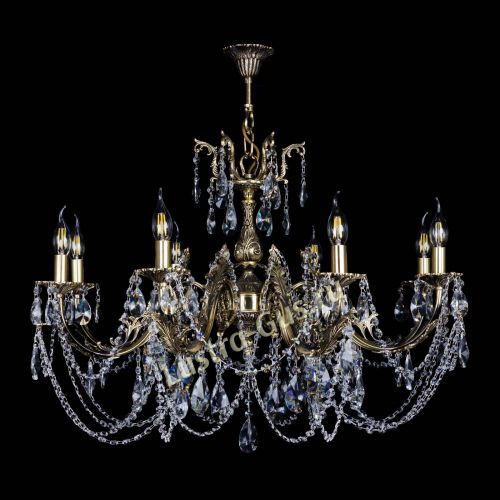 Бронзовая люстра Кассандра №8 лучик в Саратове Гусь Хрустальный