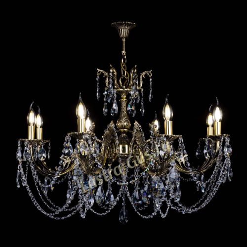 Бронзовая люстра Кассандра №8 лучик в Саратове Гусь Хрустальный