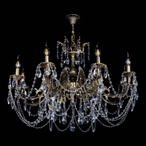 Бронзовая люстра Кассандра №8 лучик в Саратове Гусь Хрустальный