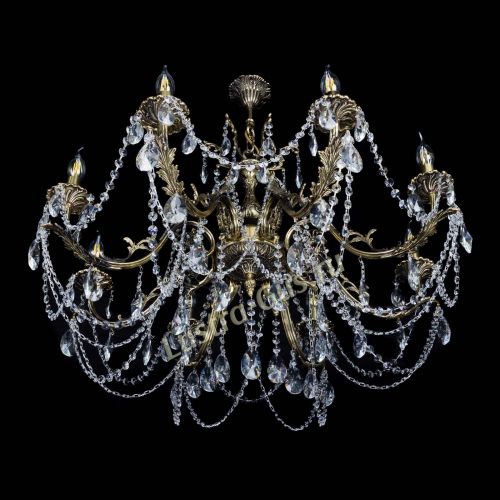 Бронзовая люстра Кассандра №8 лучик в Саратове Гусь Хрустальный