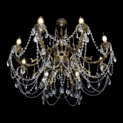 Бронзовая люстра Кассандра №8 лучик в Саратове Гусь Хрустальный