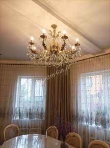 Бронзовая люстра Кассандра №8 шар в Саратове отзыв и фото покупателя