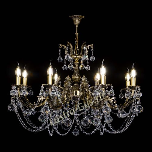 Бронзовая люстра Кассандра №8 шар в Саратове Гусь Хрустальный