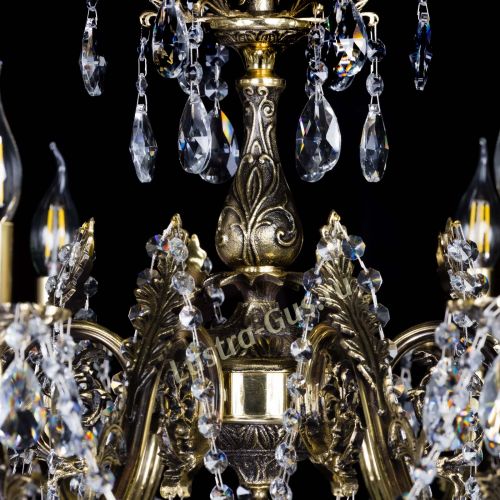 Бронзовая люстра Кассандра №8 журавлик в Саратове Гусь Хрустальный