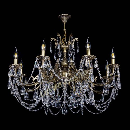 Бронзовая люстра Кассандра №8 журавлик в Саратове Гусь Хрустальный