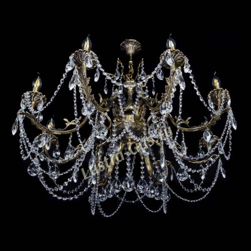 Бронзовая люстра Кассандра №8 журавлик в Саратове Гусь Хрустальный