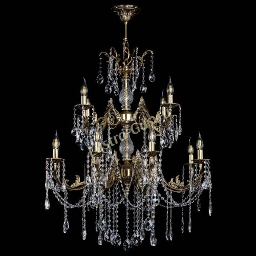 Люстра бронзовая Кассандра Алфея №12 баден в Саратове Гусь Хрустальный