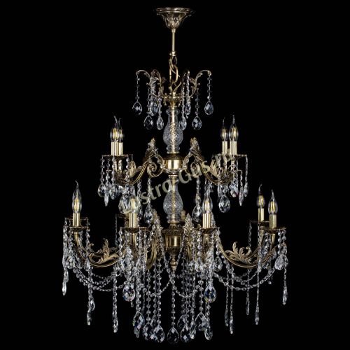 Люстра бронзовая Кассандра Алфея №12 баден в Саратове Гусь Хрустальный