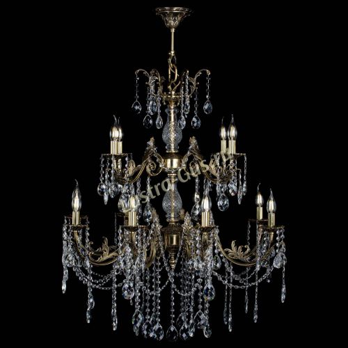 Люстра бронзовая Кассандра Алфея №12 баден в Саратове Гусь Хрустальный