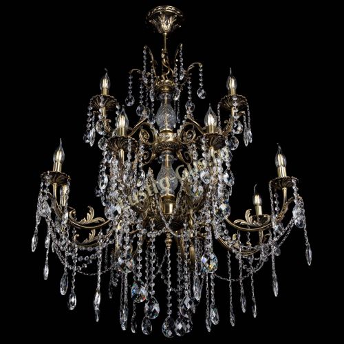 Люстра бронзовая Кассандра Алфея №12 баден в Саратове Гусь Хрустальный