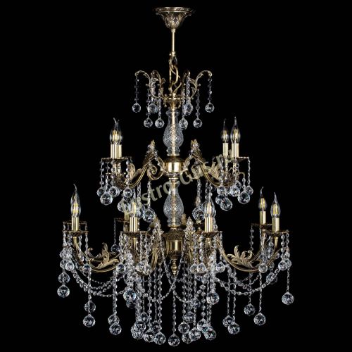 Люстра бронзовая Кассандра Алфея №12 шар в Саратове Гусь Хрустальный