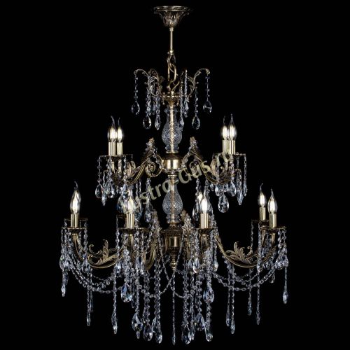 Люстра бронзовая Кассандра Алфея №12 журавлик в Саратове Гусь Хрустальный