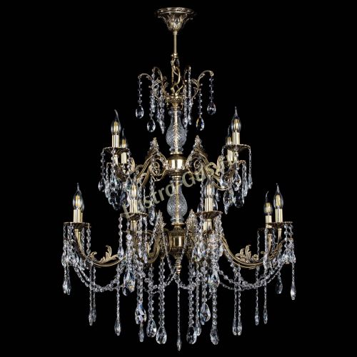 Люстра бронзовая Кассандра Алфея №12 журавлик в Саратове Гусь Хрустальный