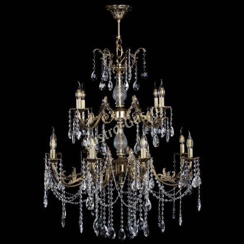 Люстра бронзовая Кассандра Алфея №12 звездочка в Саратове Гусь Хрустальный