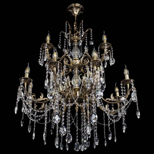 Люстра бронзовая Кассандра Алфея №12 звездочка в Саратове Гусь Хрустальный