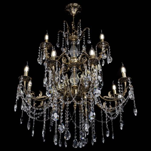 Люстра бронзовая Кассандра Алфея №12 звездочка в Саратове Гусь Хрустальный