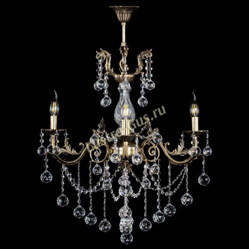 Люстра бронзовая Кассандра Алфея №3/1 шар в Саратове Гусь Хрустальный