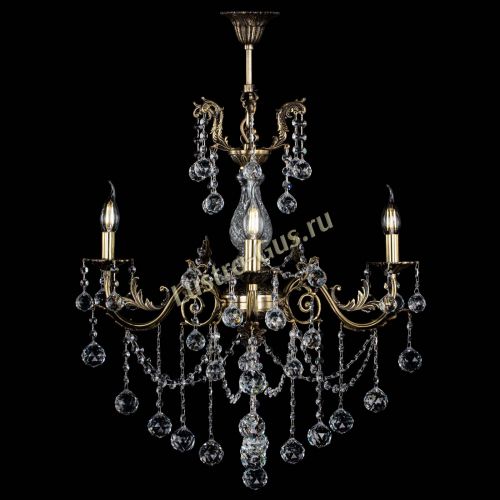 Люстра бронзовая Кассандра Алфея №3/1 шар в Саратове Гусь Хрустальный