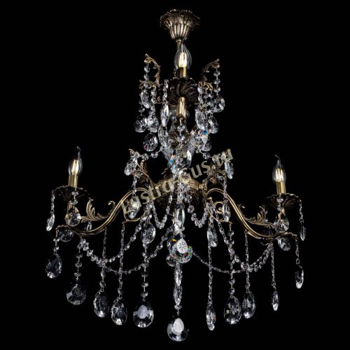 Люстра бронзовая Кассандра Алфея №3/1 звездочка в Саратове Гусь Хрустальный