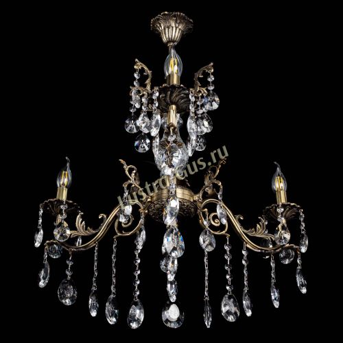 Люстра бронзовая Кассандра Алфея №3/2 звездочка в Саратове Гусь Хрустальный