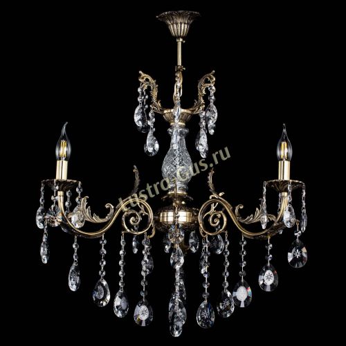 Люстра бронзовая Кассандра Алфея №3/2 звездочка в Саратове Гусь Хрустальный