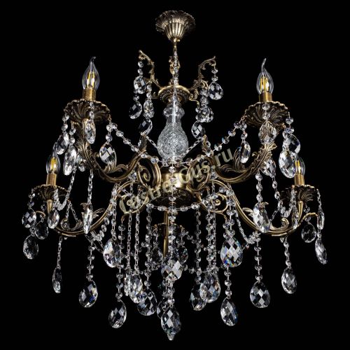 Люстра бронзовая Кассандра Алфея №5/1 баден в Саратове Гусь Хрустальный