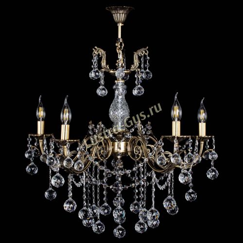 Люстра бронзовая Кассандра Алфея №5/1 шар в Саратове Гусь Хрустальный