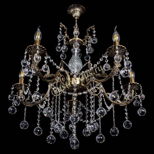 Люстра бронзовая Кассандра Алфея №5/1 шар в Саратове Гусь Хрустальный