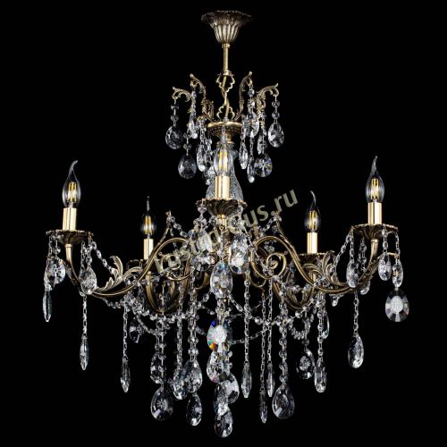 Люстра бронзовая Кассандра Алфея №5/1 звездочка в Саратове Гусь Хрустальный