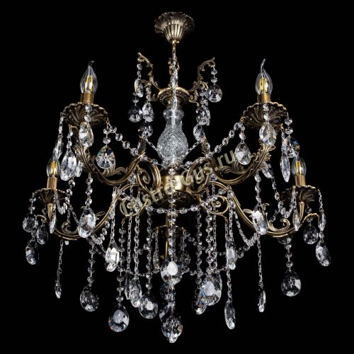 Люстра бронзовая Кассандра Алфея №5/1 звездочка в Саратове Гусь Хрустальный