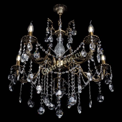 Люстра бронзовая Кассандра Алфея №5/1 звездочка в Саратове Гусь Хрустальный