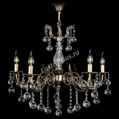 Люстра бронзовая Кассандра Алфея №5/2 шар в Саратове Гусь Хрустальный
