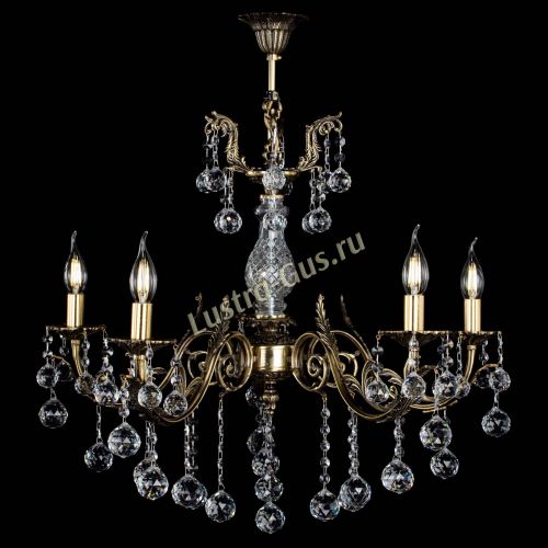 Люстра бронзовая Кассандра Алфея №5/2 шар в Саратове Гусь Хрустальный